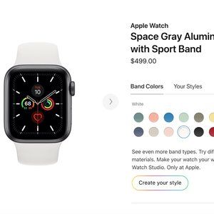 Apple Watch Series 5 (2 mos old) w/ 2 42 mm bands